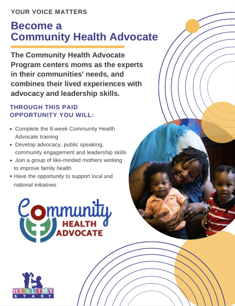 Community Health Advocate – Healthy Start